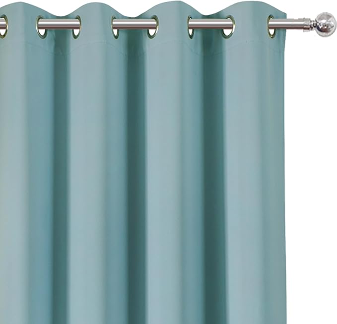 Stone Blue Thermal Blackout Curtains/52 x 54 Inch/Set of 2 Panels Room - Image 6