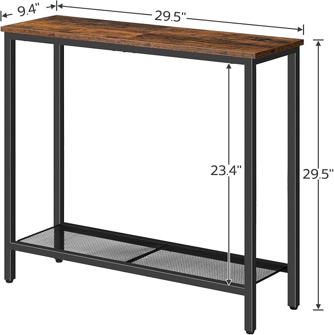 HOOBRO 29.5" Narrow Console Table, Small Entryway Table - Image 3