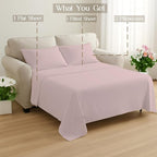 Sleeper Sofa Bed Sheet, 100% Cotton 400 Thread Count, 4 Piece Set, Deep Pocket - Image 9