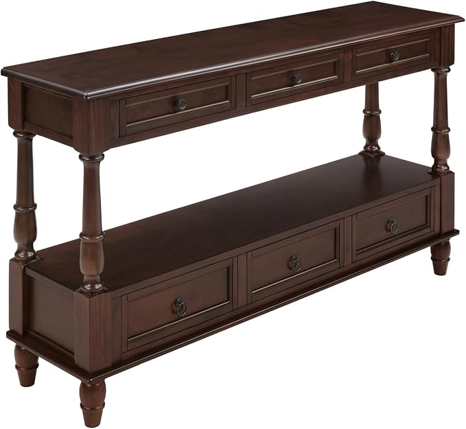 Vintage Solid Wood Console Table - Image 8