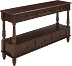 Vintage Solid Wood Console Table - Image 8