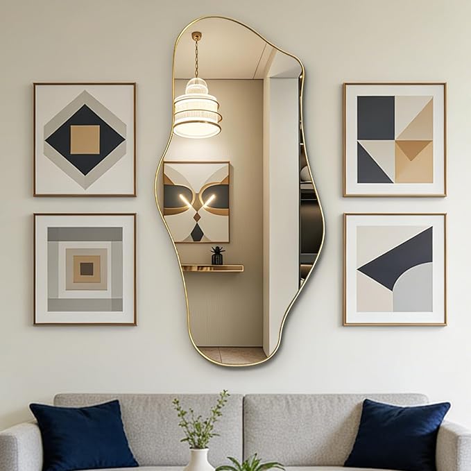 Irregular Wall Mirror, Modern Organic Shaped Mirrors - Image 8