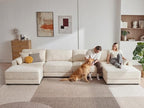 Vipbear 160" Oversized Modular Sectional Sofa, U Shaped Couch Set - Image 3