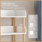 OSCHF 5-Tier Wooden Open Bookcase - Image 5