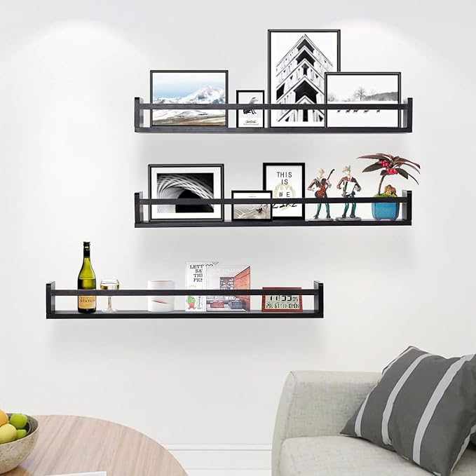 AZSKY Black Nursery Bookshelves - Image 4