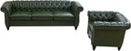 QHITTY 2 Piece Living Room Set, Chesterfield Sectional Sofa Chair Contemporary - Image 9