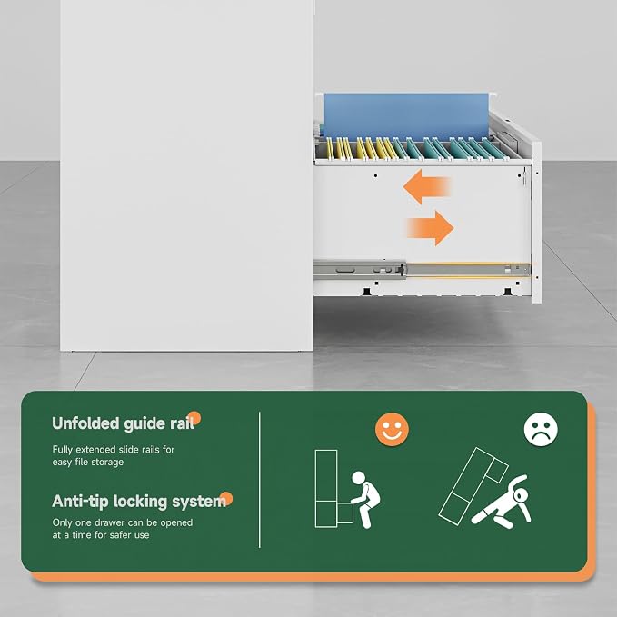 Letaya 2 Drawer File Cabinets - Image 7