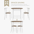 VINGLI 3 Piece Dining Set, Small Kitchen Table Set - Image 6