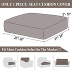 LA MEACK Couch Cushion Cover Seat Cushion Cover Stretch Armchair Cover Separate - Image 6