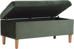 Homepop Home Decor | Tufted Ainsley Button Storage Ottoman Bench - Image 11