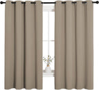 NICETOWN Bedroom Curtain Panels Blackout Draperies, Thermal Insulated Solid - Image 2