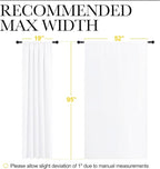 NICETOWN White Bedroom Curtain Panels - Image 7