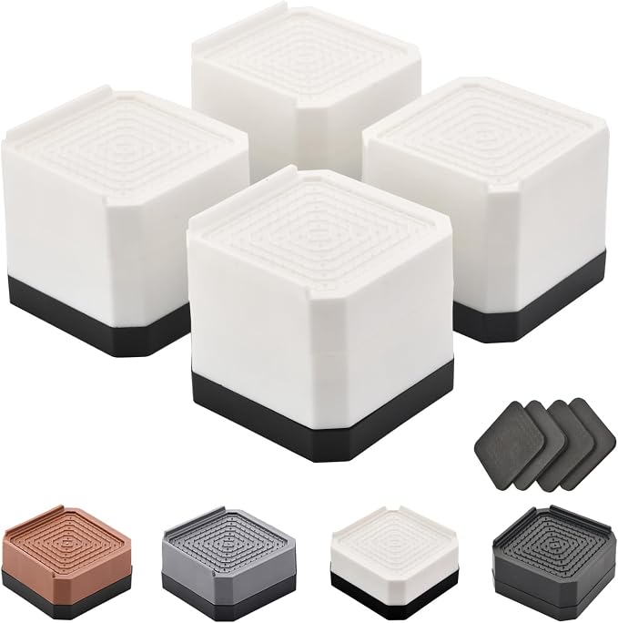 EclatBain Bed Risers Furniture Risers Heavy-Duty Rectangular Adjustable Block by Unknown