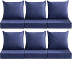 Outdoor Deep Seat Cushion Set, 24x24 Inch Water-Resistant & Fade-Resistant by MuaMelop