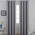 Yakamok Grey Room Darkening Curtains 52x84 inch Gray Grommet-Living Room | 2 by Yakamok