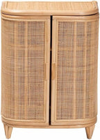 bali & pari Yanka Bohemian Natural Rattan Storage Cabinet - Image 5