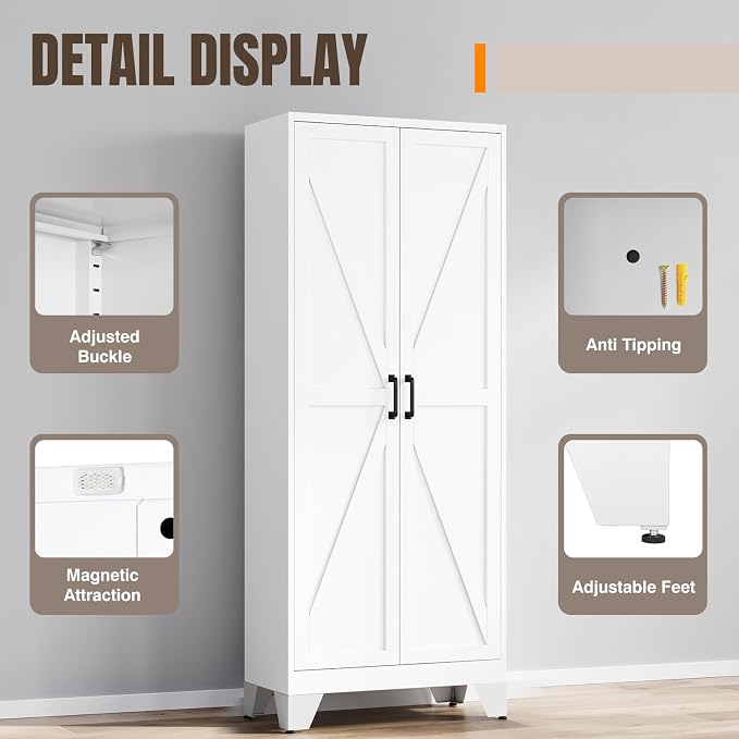 Yizosh Metal Storage Cabinet - Image 4