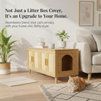 Homhedy Boho Cat Litter Box Enclosure - Image 6