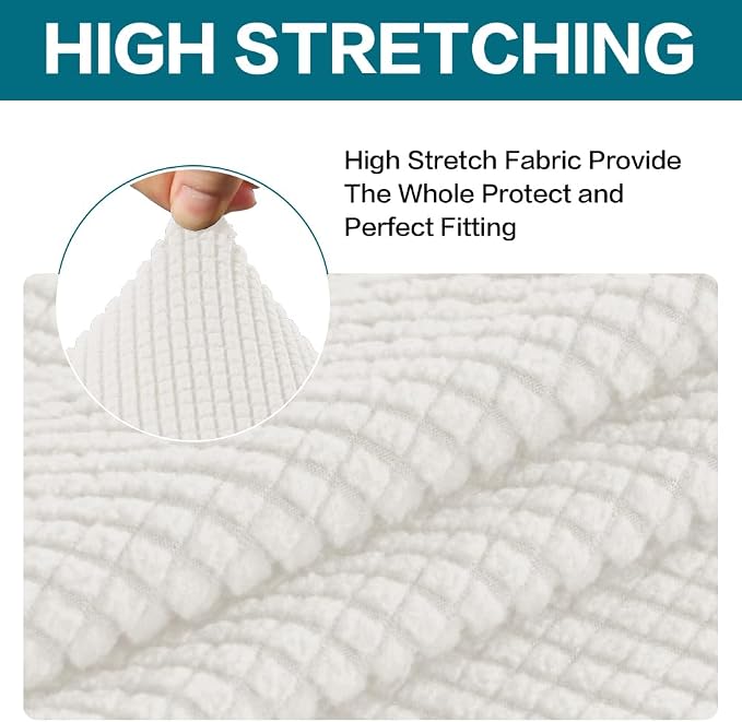 Turquoize Stretch Sofa Slipcover 2 Pieces Sofa Cover Couch Cover - Image 4