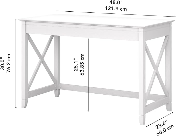 Bush Home Key West 48W Writing Desk in Pure White Oak - Image 3