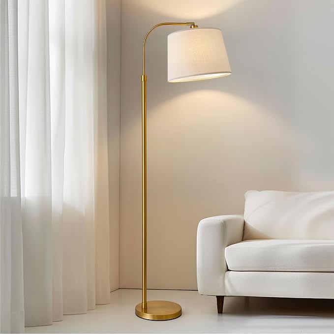 Oneach 62" Gold Floor Lamp for Living Rooms Tall Arc Standing Lamps for - Image 2