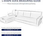 PureFit Stretch Sectional Couch Covers 2 pcs Non Slip L Shape Sofa Cover | - Image 5