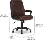 Amazon Basics Classic Puresoft PU Padded Mid-Back Office Chair - Image 3