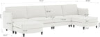 Ball & Cast 141.5" Large 6-Seater U-Shaped Sectional Sofa Bed - Image 2