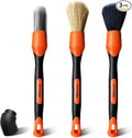 YeewayVeh 3pcs Car Detailing Brush Set, Boars Hair Detailing Brushes, Ultra by YeewayVeh