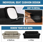 H.VERSAILTEX Rich Velvet Stretch 2 Piece Cover Chair Slipcover Sofa Cover - Image 6