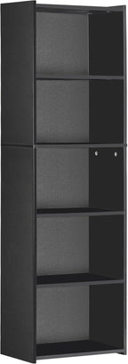5 Tier Open Bookshelf, 52 Inch Bookcase Storage Rack - Image 8