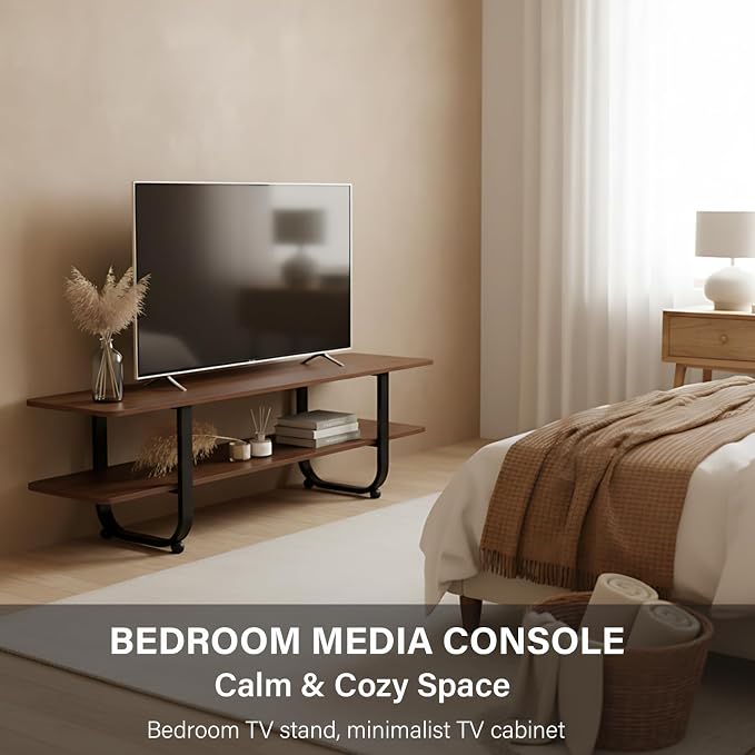 Tiita Bamboo TV Stand with Storage - Image 6
