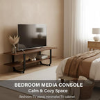 Tiita Bamboo TV Stand with Storage - Image 6