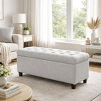 Homepop Home Decor Tufted Ainsley Button Storage Ottoman Bench - Image 4