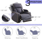 Power Recliner Sofa Set, Luxury Recliner Sofa & 2 Chairs - Image 5