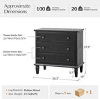 HULALA HOME 3 Drawer End Table - Image 2
