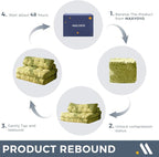 MAXYOYO Folding Sofa Bed, Convertible Sleeper Chair - Image 6