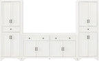 Crosley Furniture Tara 3-Piece Modern Farmhouse Sideboard Buffet Cabinet and - Image 4