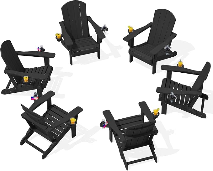 SERWALL HDPE Folding Adirondack Chair by SERWALL