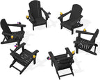 SERWALL HDPE Folding Adirondack Chair by SERWALL