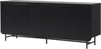 Walker Edison Reema Fluted 4-Door Kitchen Sideboard Buffet Console, 69 Inch by WalkerEdison