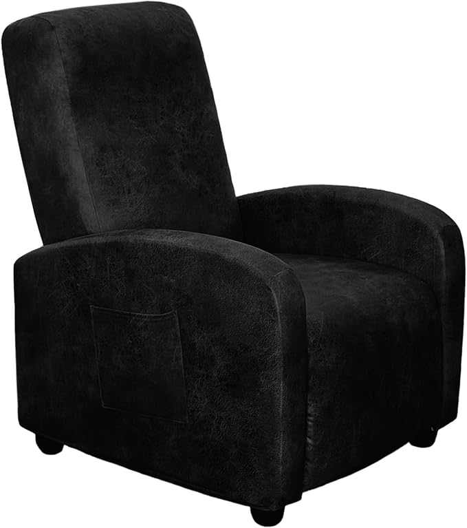 ANARACHON Recliner Chair Covers Leather Look Recliner Cover 4-Piece Slipcovers by ANARACHON
