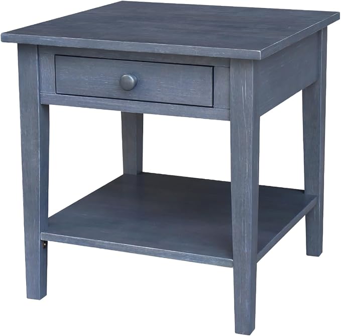 IC INTERNATIONAL CONCEPTS Spencer Gray Wood End Table by InternationalConcepts