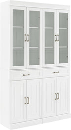 Crosley Furniture Stanton 2-Piece Glass Door Kitchen Storage Pantry Cabinet by CrosleyFurniture