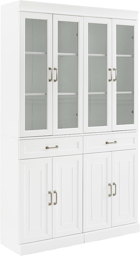 Crosley Furniture Stanton 2-Piece Glass Door Kitchen Storage Pantry Cabinet by CrosleyFurniture