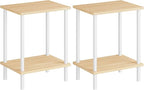 HOOBRO End Tables Set of 2, Small Side Table, Nightstand by HOOBRO