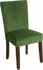 HomePop Parsons Classic Upholstered Accent Dining Chair, Dark Green Velvet - Image 6
