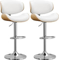 YaFiti Bar Stools Modern PU Leather Adjustable Swivel Barstools, Kitchen by YaFiti