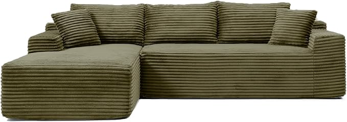 108" Cloud Sectional Couch, Modern Modular Sectional Sofa - Image 8