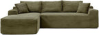 108" Cloud Sectional Couch, Modern Modular Sectional Sofa - Image 8